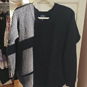 Jones Black Women's Sweater, M. Tunic Length